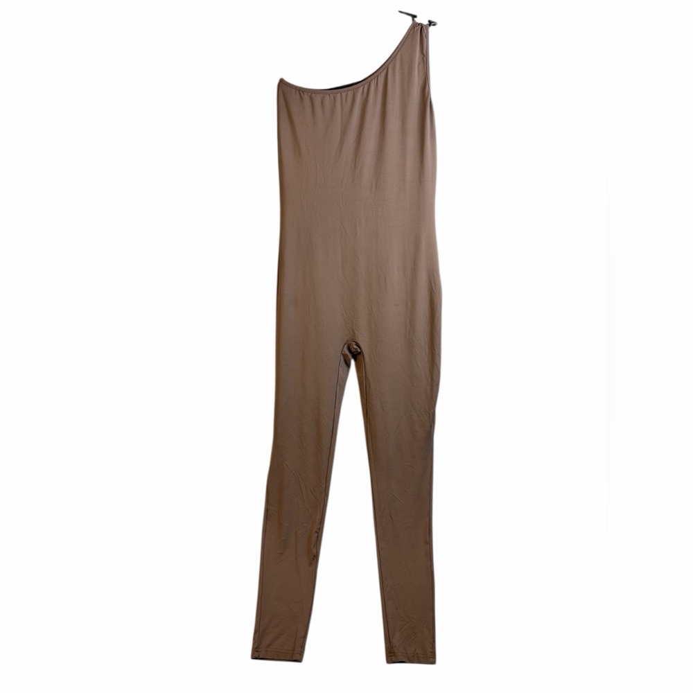 Unbranded One-Shoulder Brown Jumpsuit #406